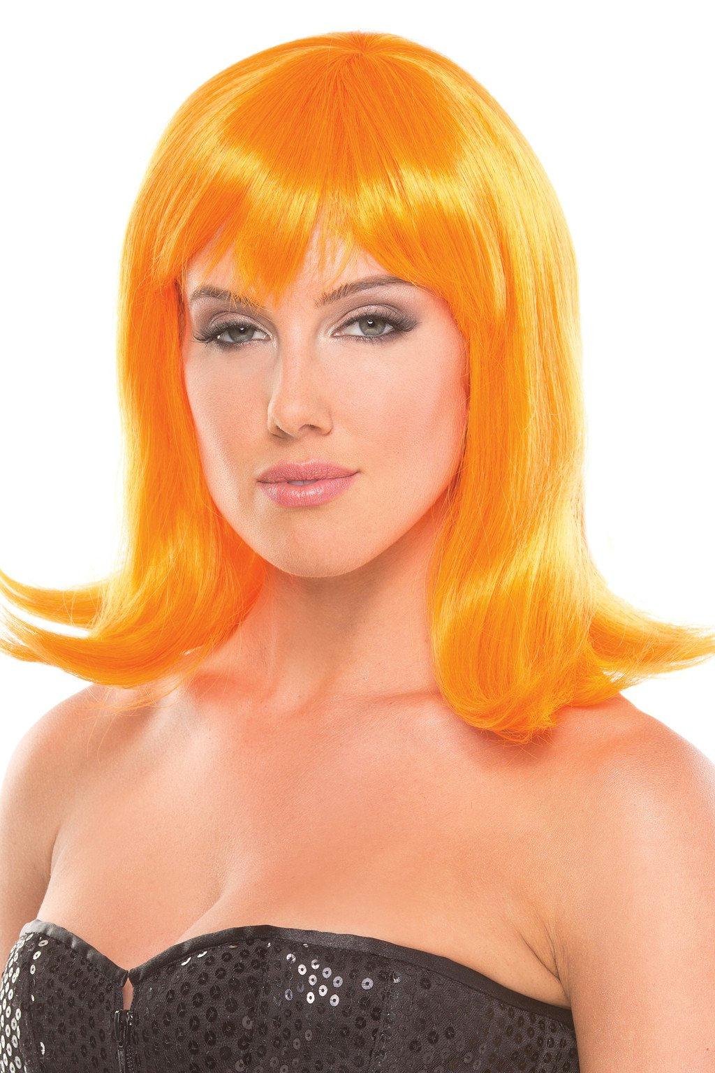 BW093OR Doll Wig Orange Orange Female O S Costumes & Lingerie - Tophatter Daily Deals