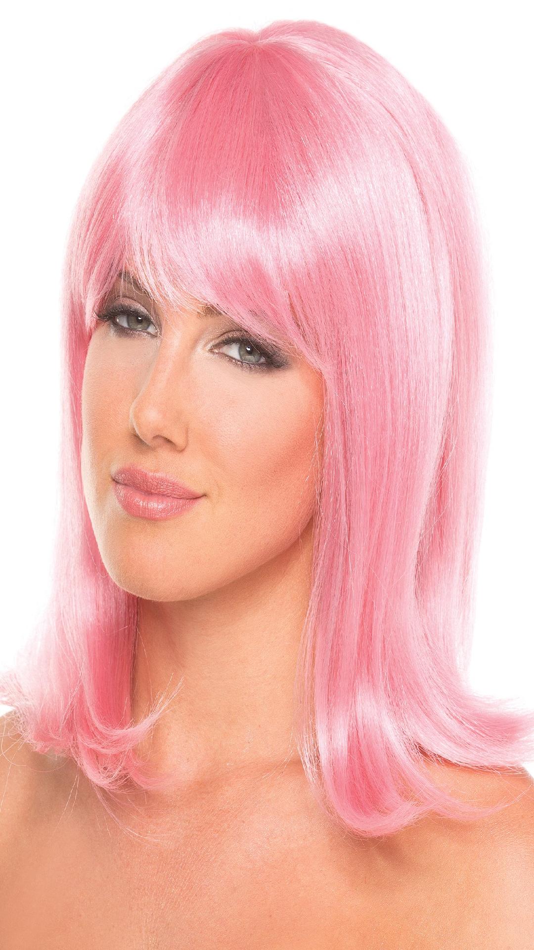 BW093PK Doll Wig Pink Pink Female O S Costumes & Lingerie - Tophatter Daily Deals