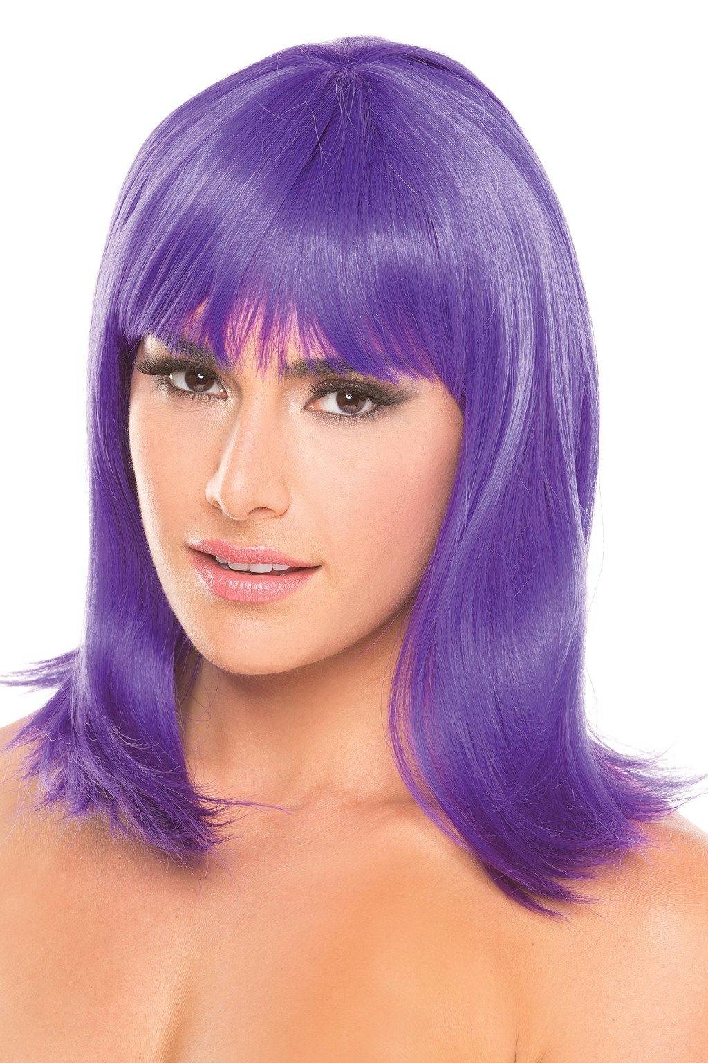 BW093PR Doll Wig Purple Purple Female O S Costumes & Lingerie - Tophatter Daily Deals