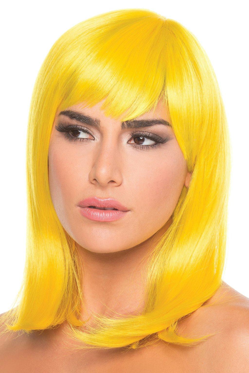 BW093YW Doll Wig Yellow Yellow Female O S Costumes & Lingerie - Tophatter Daily Deals