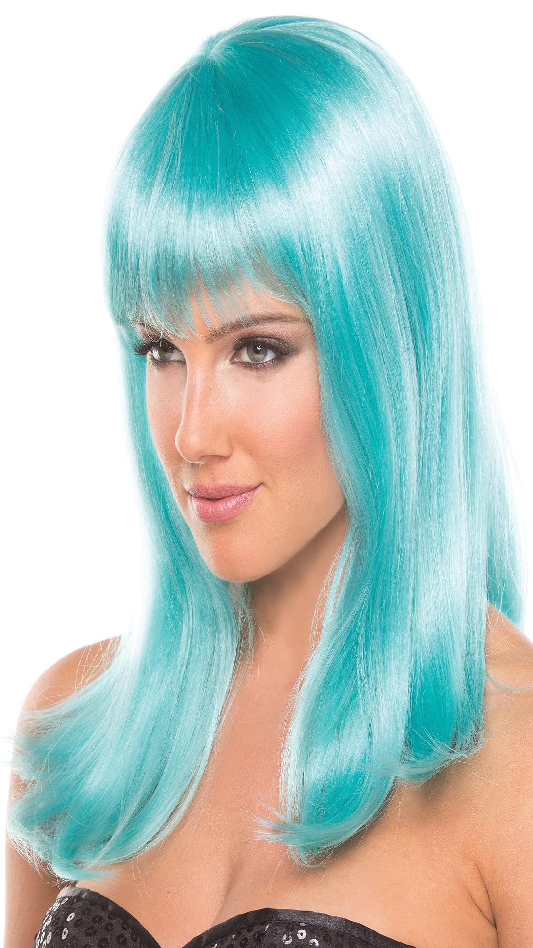 BW094LB Hollywood Wig Light Blue Light Blue Female O S Costumes & Lingerie - Tophatter Daily Deals