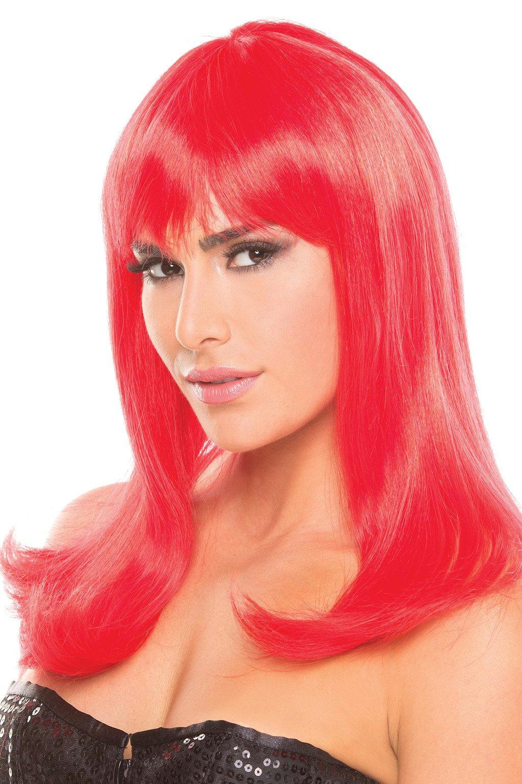 BW094RD Hollywood Wig Red Red Female O S Costumes & Lingerie - Tophatter Daily Deals