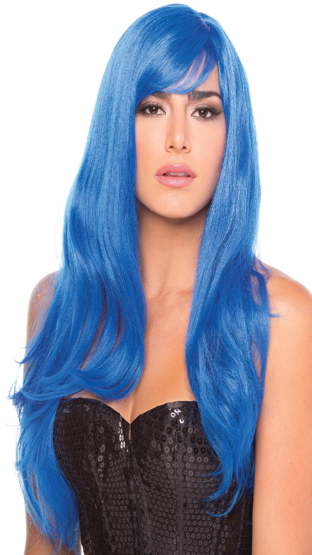 BW095DB Burlesque Wig Dark Blue Dark Blue Female O S Costumes & Lingerie - Tophatter Daily Deals