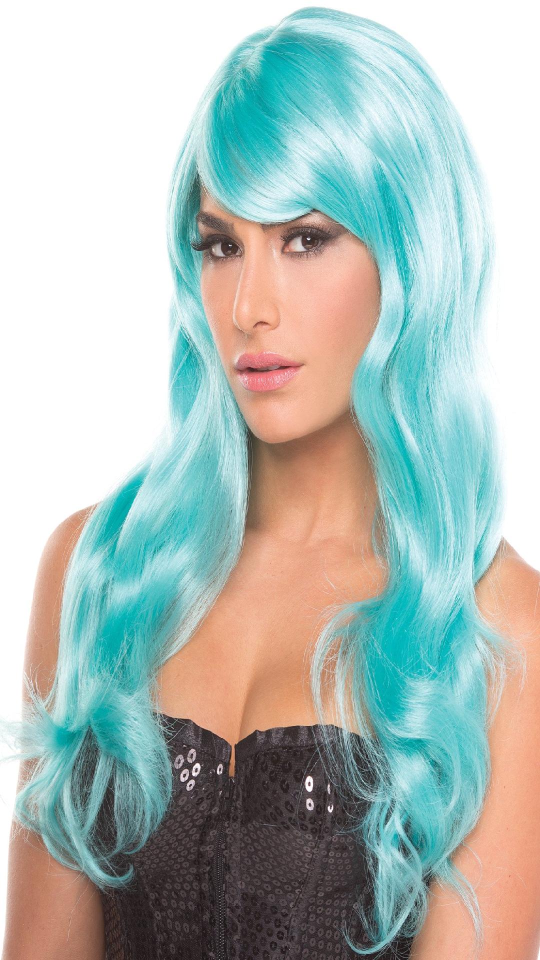 BW095LB Burlesque Wig Light Blue Light Blue Female O S Costumes & Lingerie - Tophatter Daily Deals