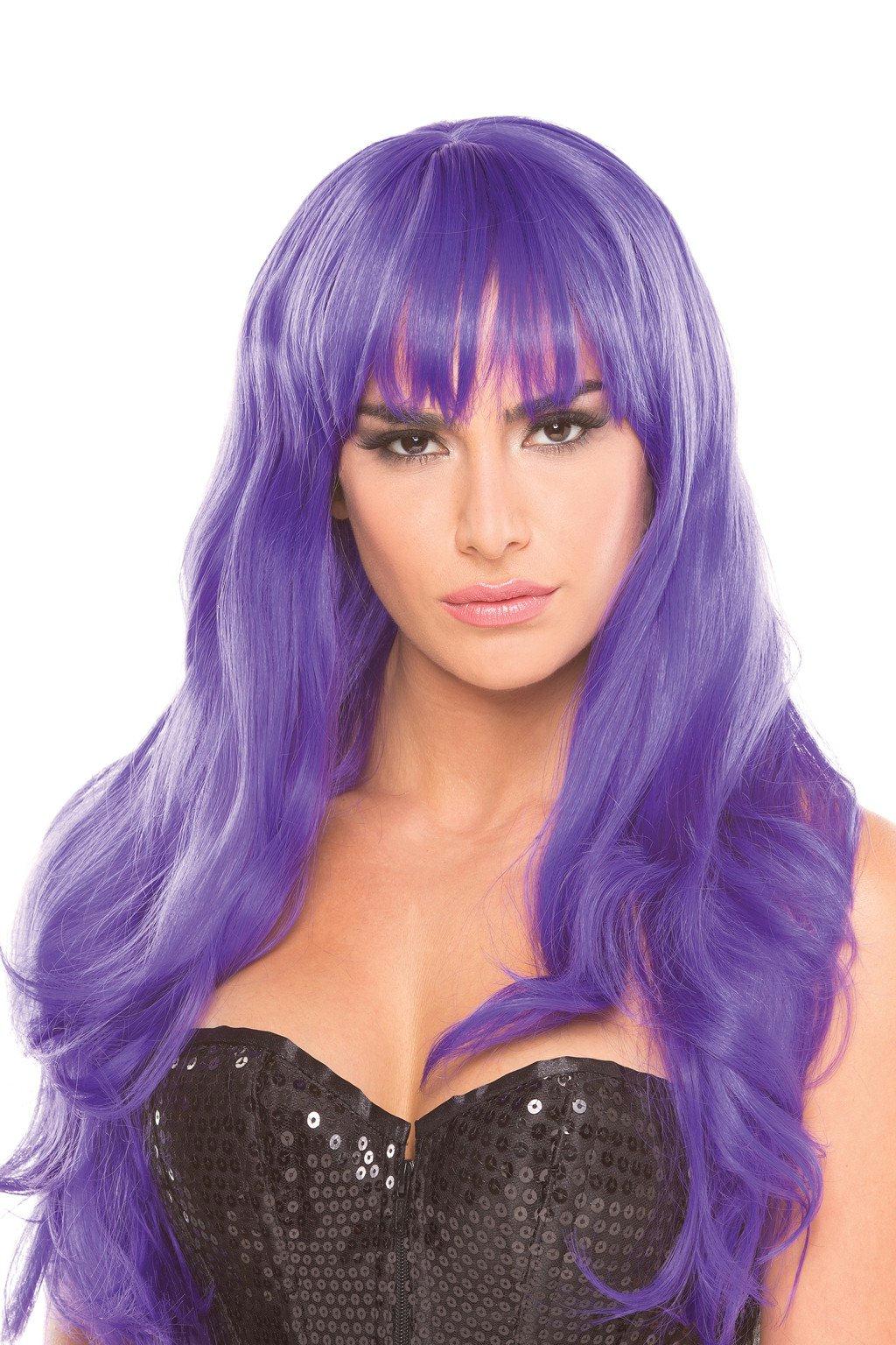 BW095PR Burlesque Wig Purple Purple Female O S Costumes & Lingerie - Tophatter Daily Deals