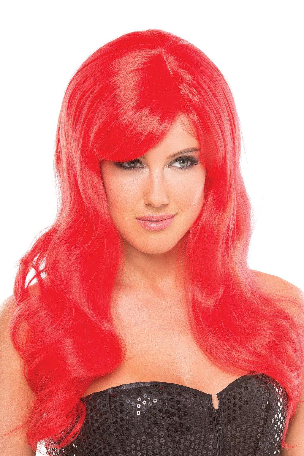 BW095RD Burlesque Wig Red Red Female O S Costumes & Lingerie - Tophatter Daily Deals