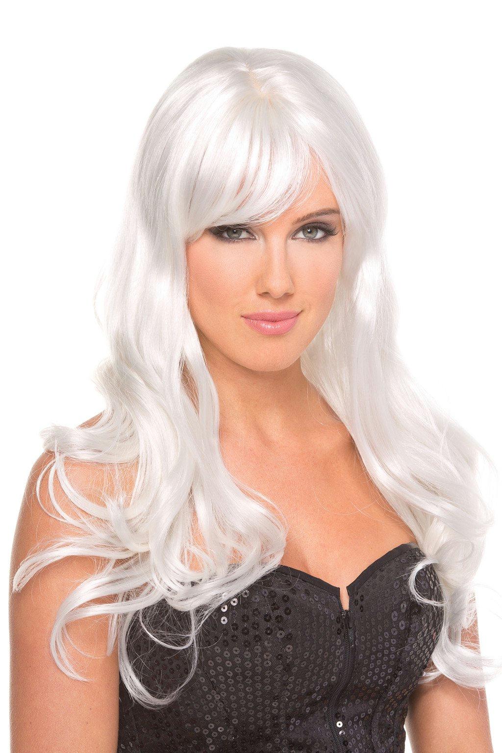 BW095WT Burlesque Wig White White Female O S Costumes & Lingerie - Tophatter Daily Deals