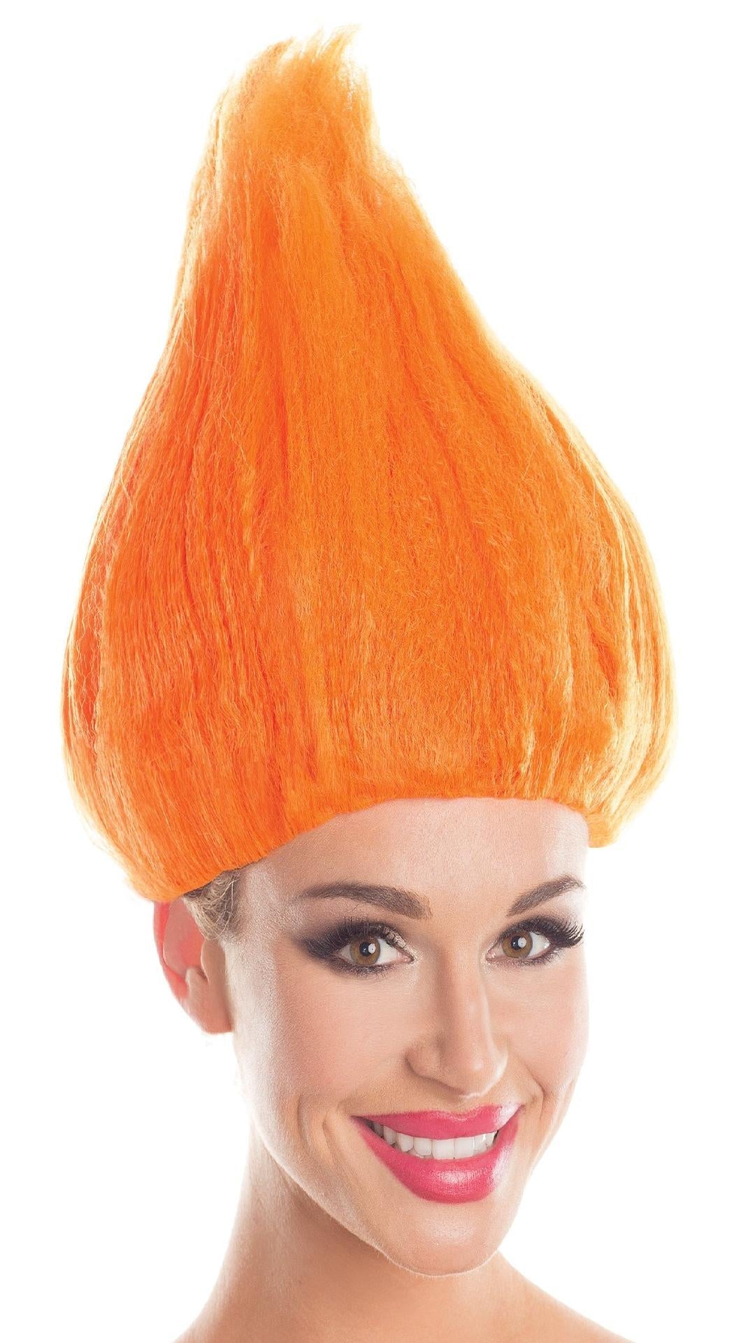 BW099OR Troll Wig Unisex Orange Orange Unisex O S Costumes & Lingerie - Tophatter Daily Deals