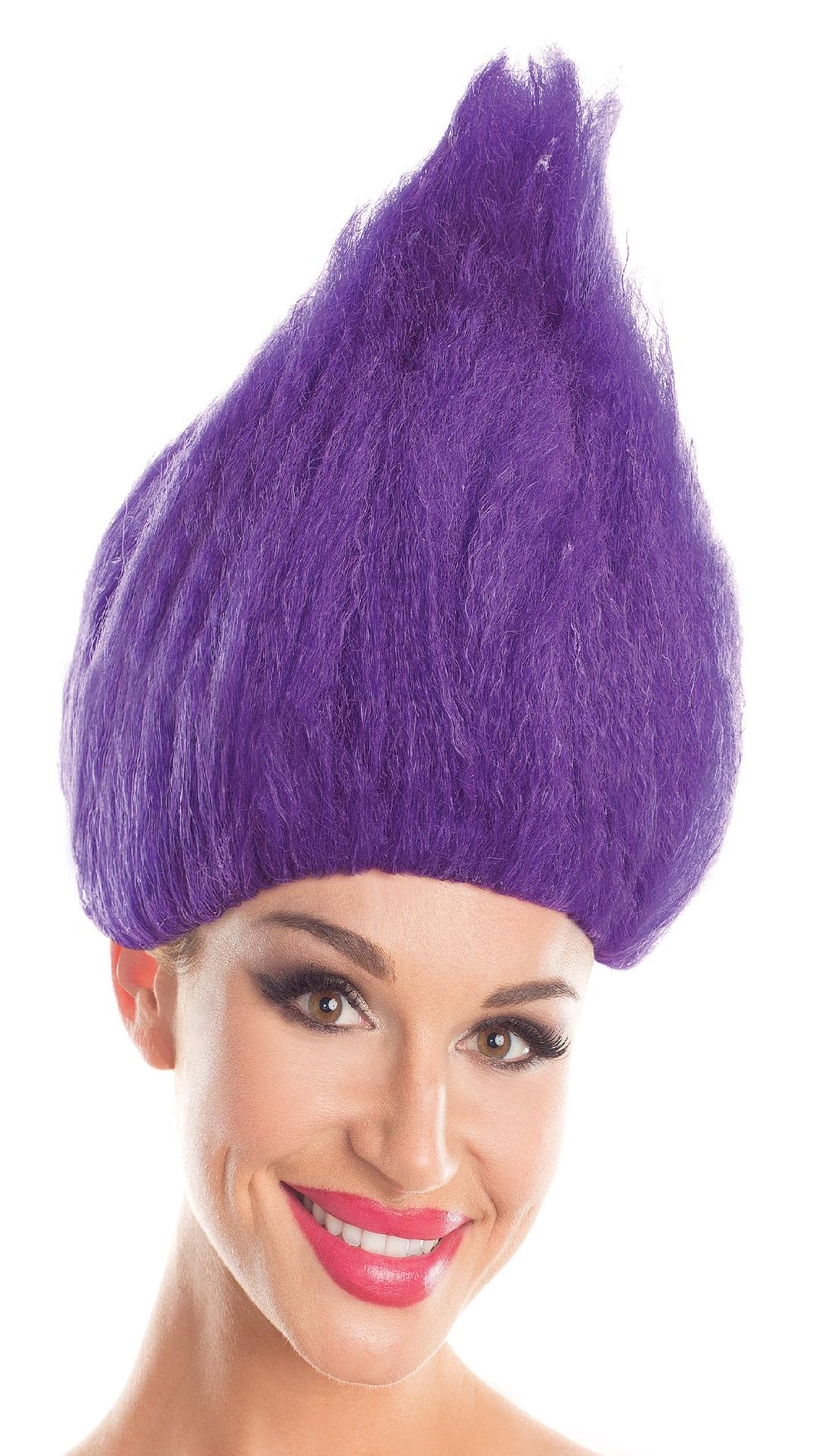 BW099PR Troll Wig Unisex Purple Purple Unisex O S Costumes & Lingerie - Tophatter Daily Deals