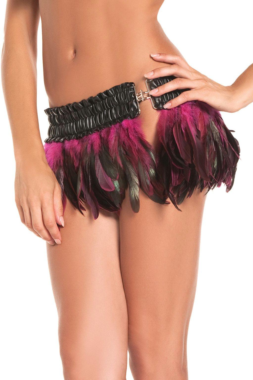 BW1000HP Exotic Feathers Skirt Hot Pink Female Costumes & Lingerie - Tophatter Daily Deals