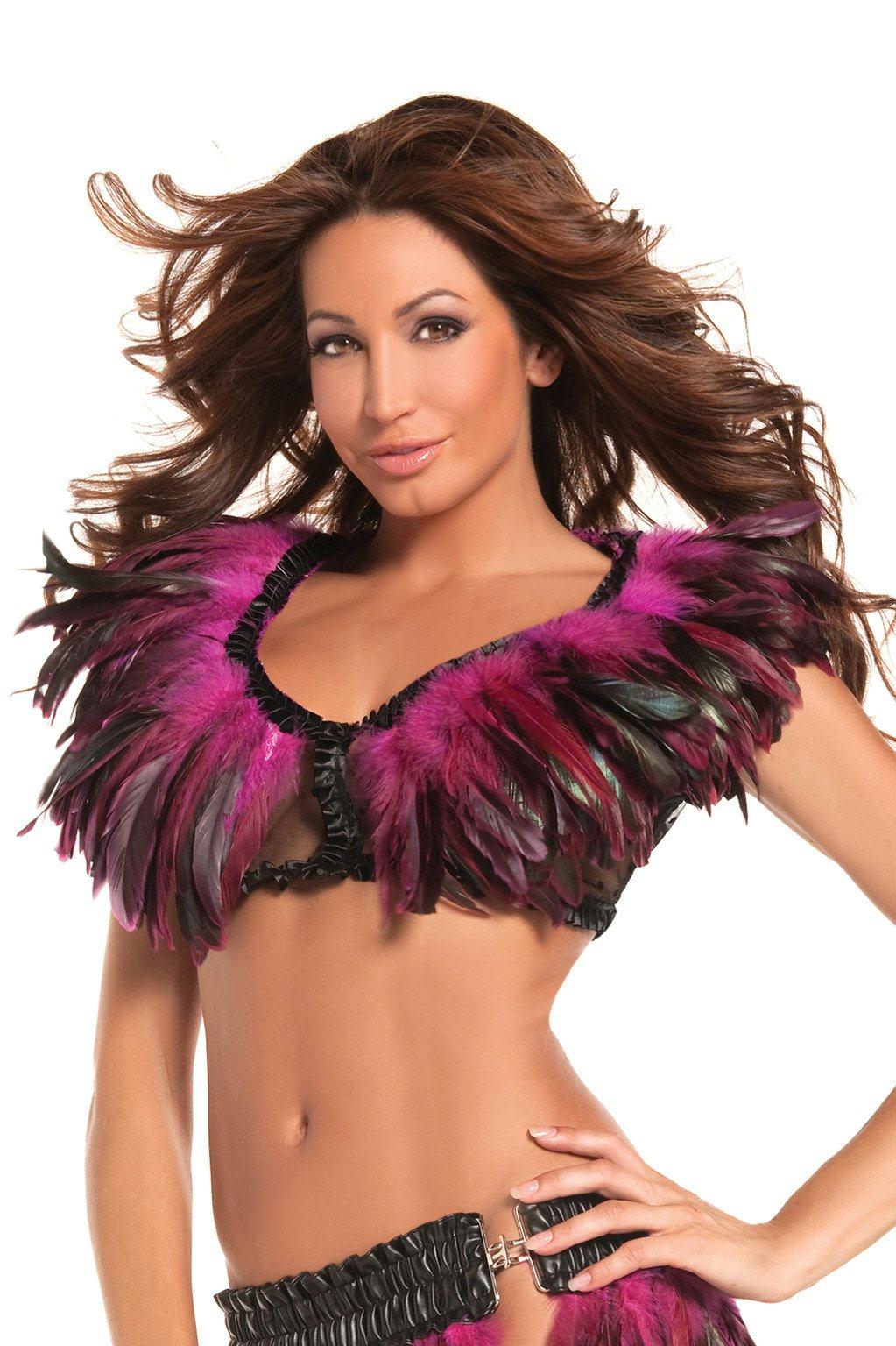 BW1001HP Exotic Feathers Top Hot Pink Female One Size Costumes & Lingerie - Tophatter Daily Deals