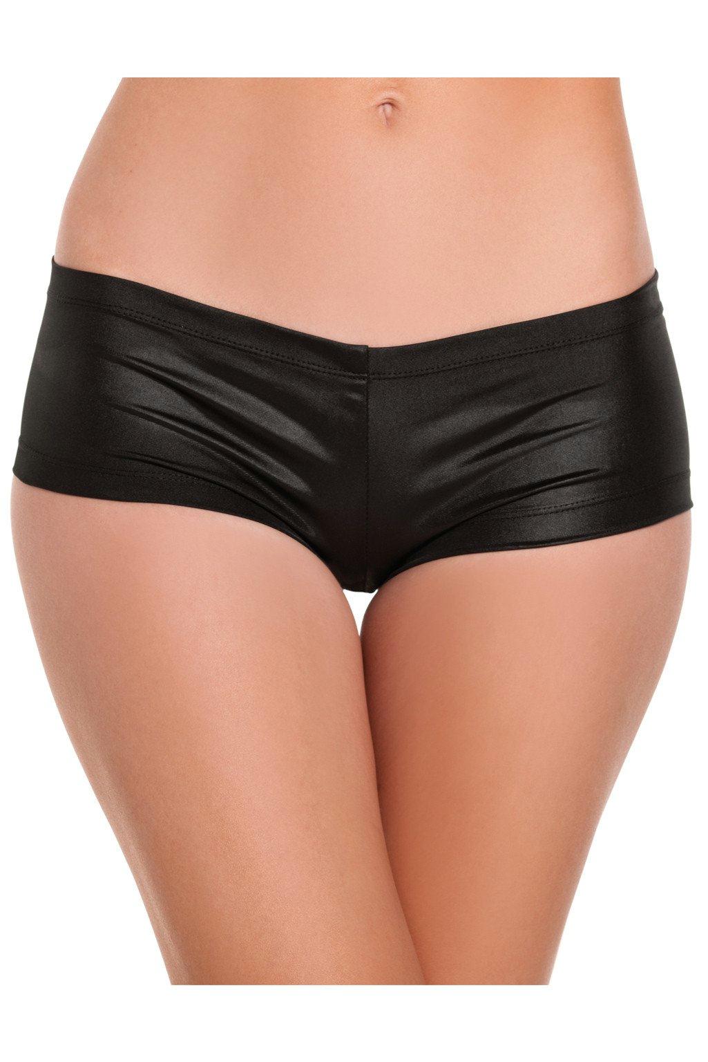 BW1018BK Booty Shorts Black Female X-Large Costumes & Lingerie - Tophatter Daily Deals