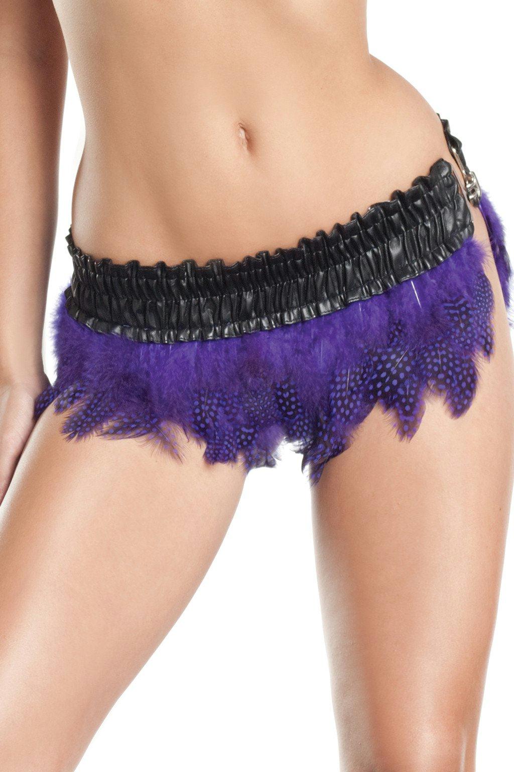 BW1400PR Feather Skirt Purple Female Small Medium Costumes & Lingerie - Tophatter Daily Deals
