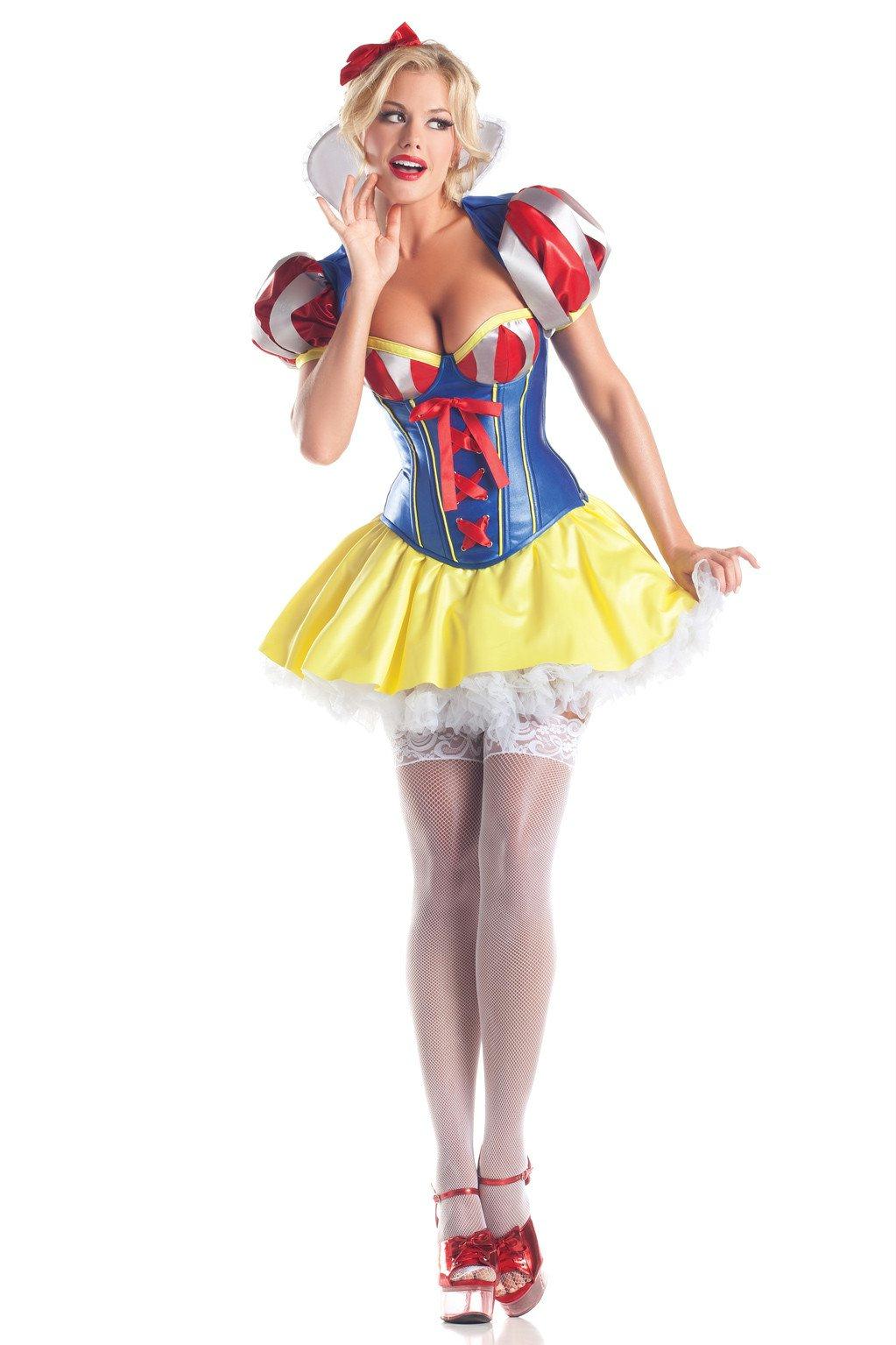 BW1405 5 Piece Sweetheart Snow Blue Yellow Red Female M L Costumes & Lingerie - Tophatter Daily Deals