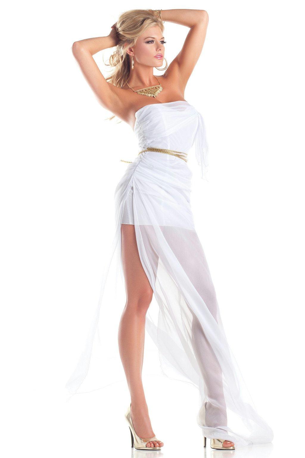 BW1406 2 Piece Lovely Aphrodite White Female Costumes & Lingerie - Tophatter Daily Deals