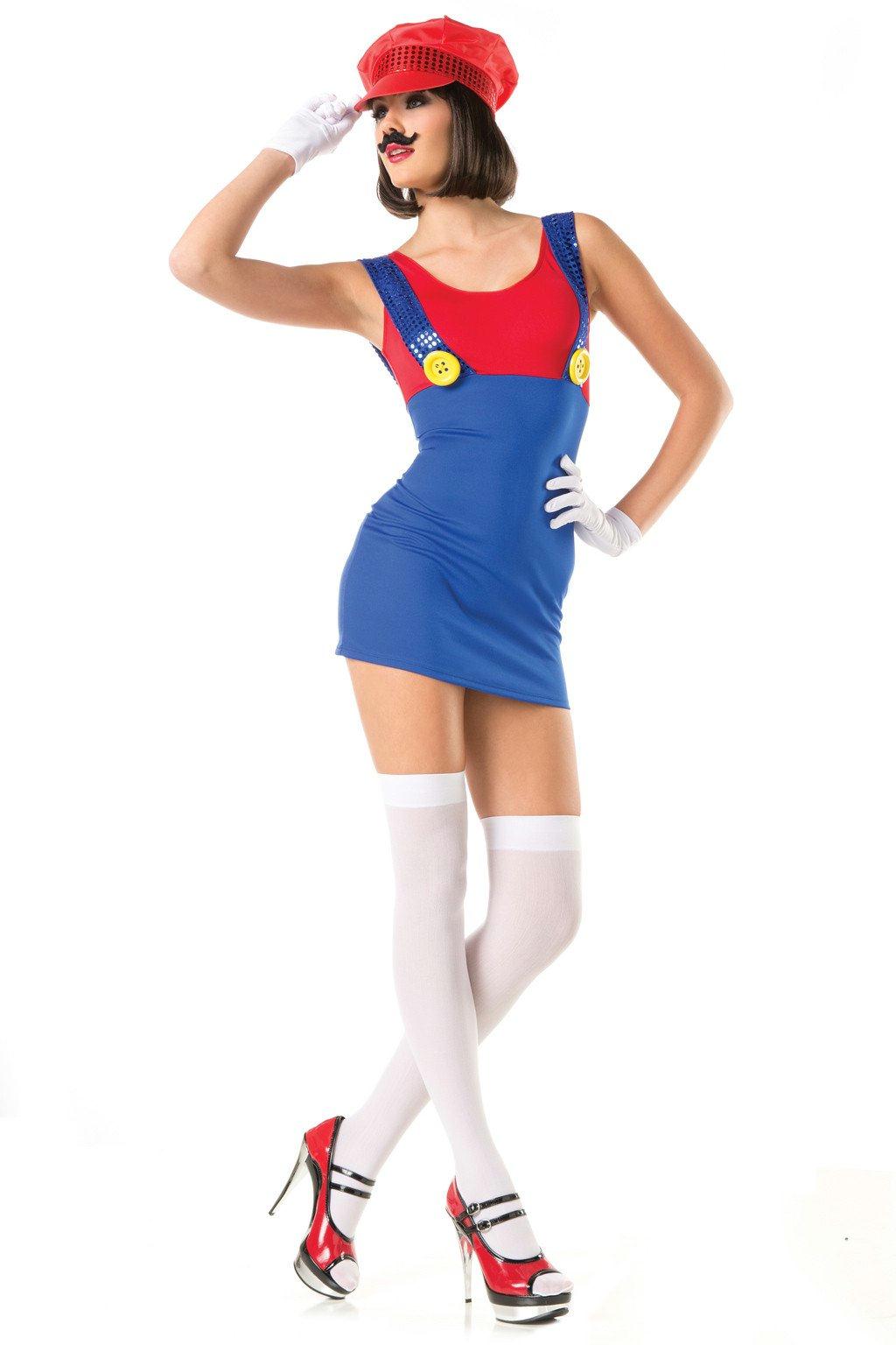 BW1434C 3 Piece Sassy Maryo Red Blue Female Costumes & Lingerie - Tophatter Daily Deals