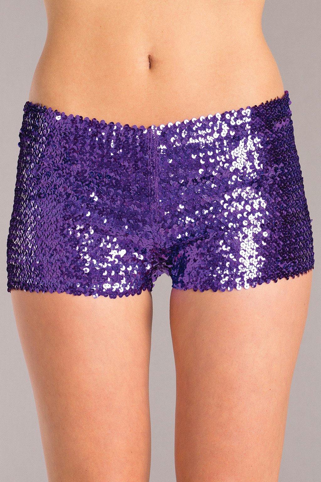 BW1676PR Booty Shorts Purple Female Costumes & Lingerie - Tophatter Daily Deals
