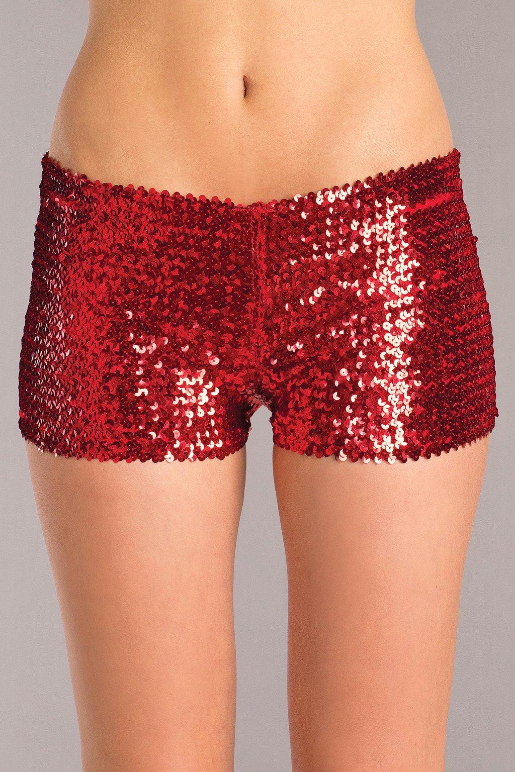 BW1676RD Booty Shorts Red Female Costumes & Lingerie - Tophatter Daily Deals