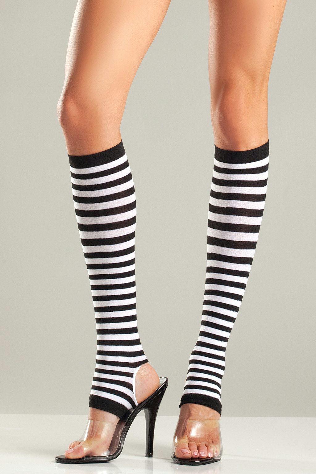 BW651 Knee Highs Black White Female One Size Costumes & Lingerie - Tophatter Daily Deals