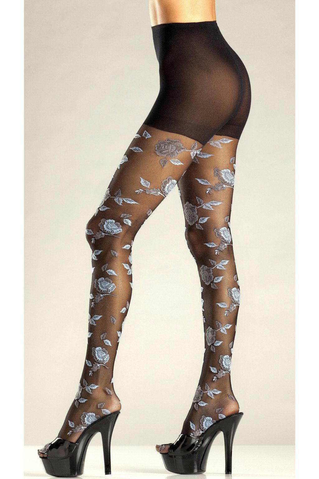 BW683GB Pantyhose Grey Blue Female One Size Costumes & Lingerie - Tophatter Daily Deals
