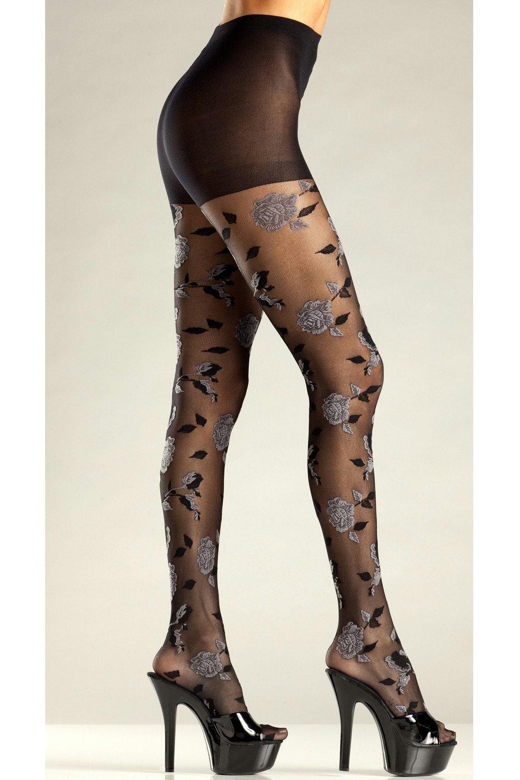 BW683GI Pantyhose Grey Ivory Female One Size Costumes & Lingerie - Tophatter Daily Deals