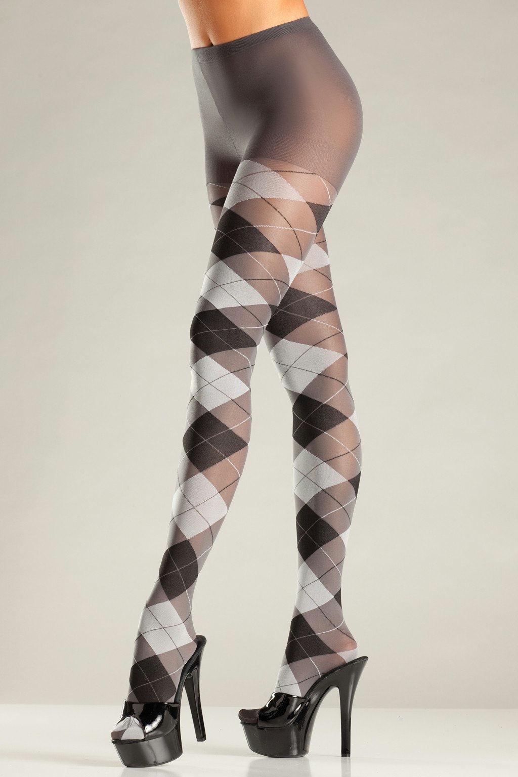 BW687GY Pantyhose Grey Black Female Regular Costumes & Lingerie - Tophatter Daily Deals