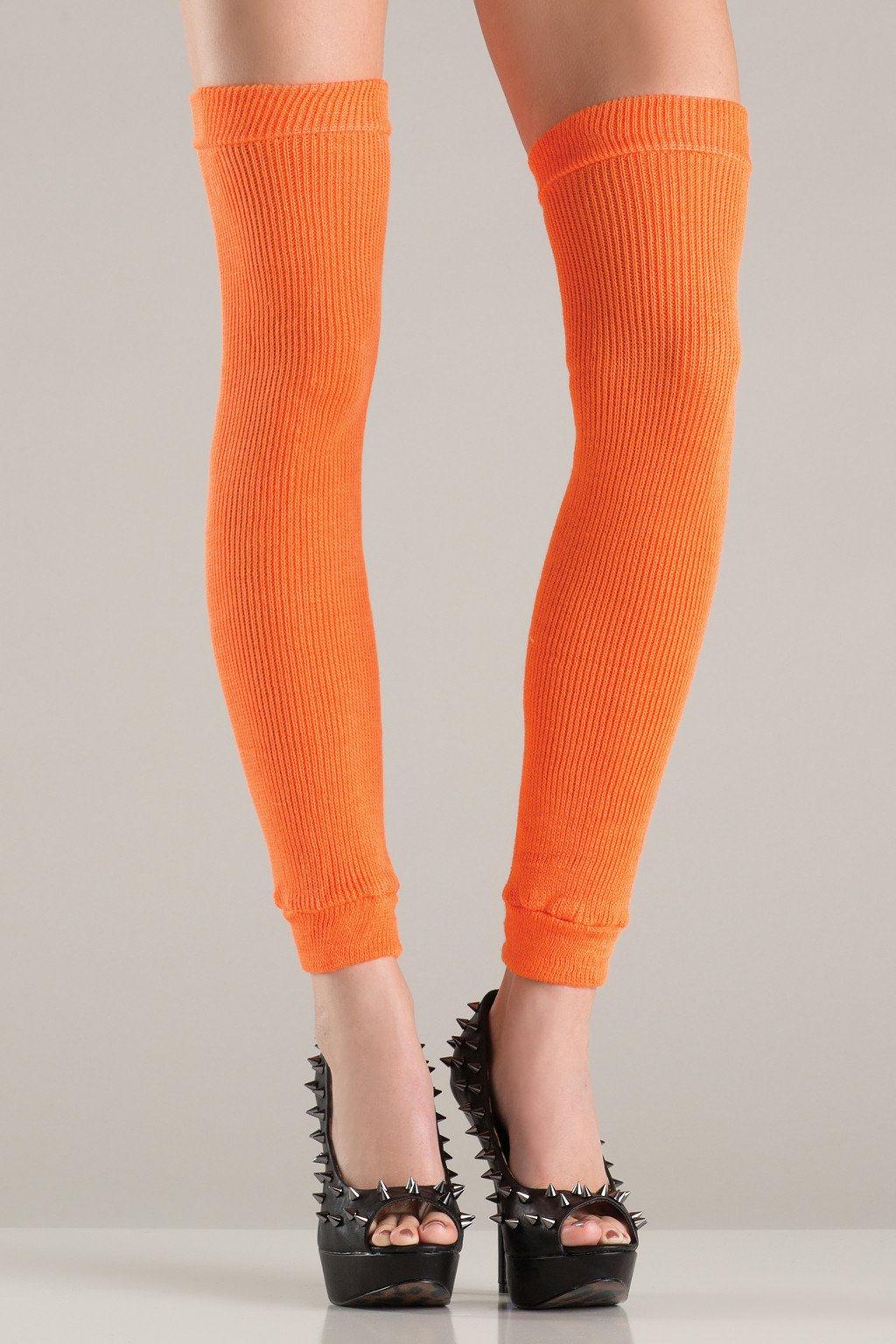 BW711OR Thigh Highs Orange Orange Female One Size Costumes & Lingerie - Tophatter Daily Deals