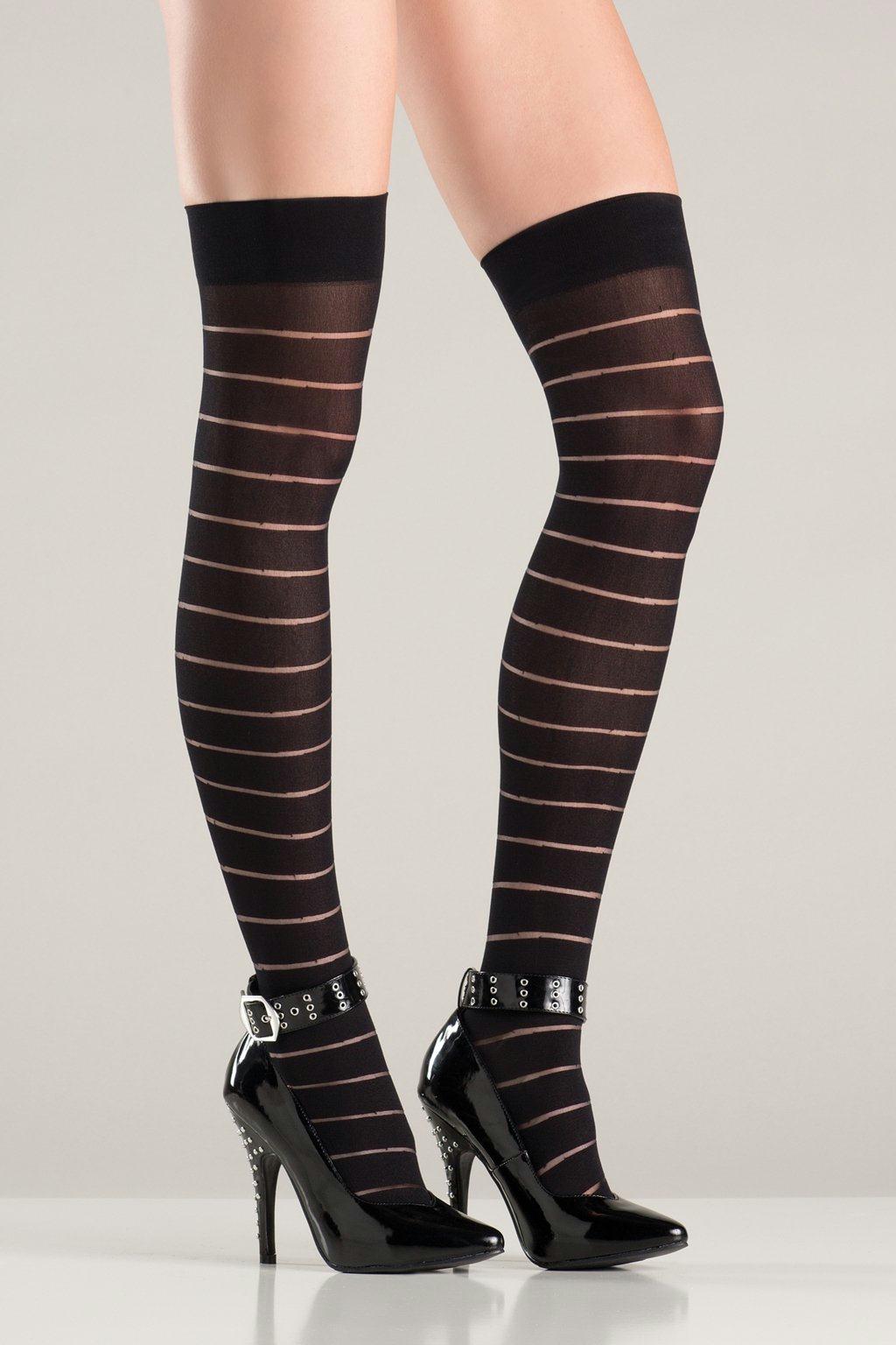 BW742 Thigh Highs Black Female One Size Costumes & Lingerie - Tophatter Daily Deals