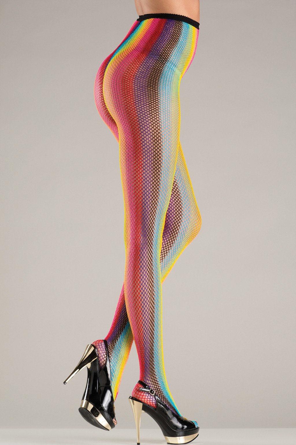 BW748 Pantyhose Rainbow Stripes Rainbow Female One Size Costumes & Lingerie - Tophatter Daily Deals