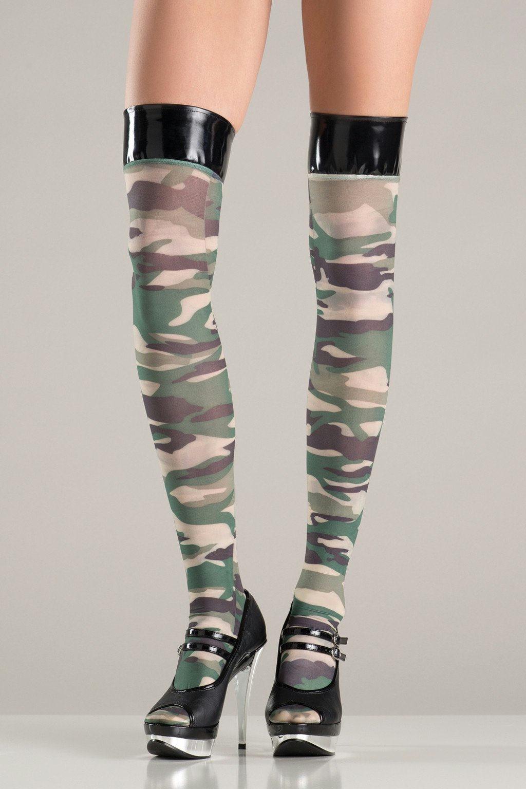 BW750 Thigh Highs Camouflage Female Costumes & Lingerie - Tophatter Daily Deals