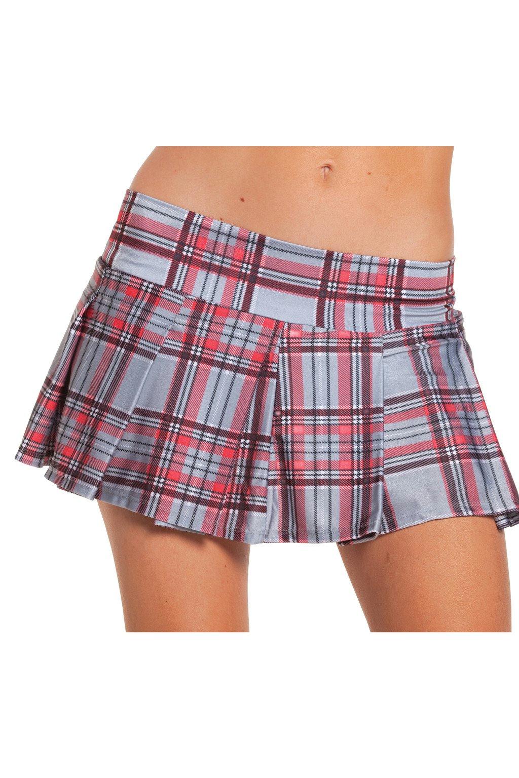 School Girls BW830GY Grey Plaid Skirt Grey Female Costumes & Lingerie - Tophatter Daily Deals