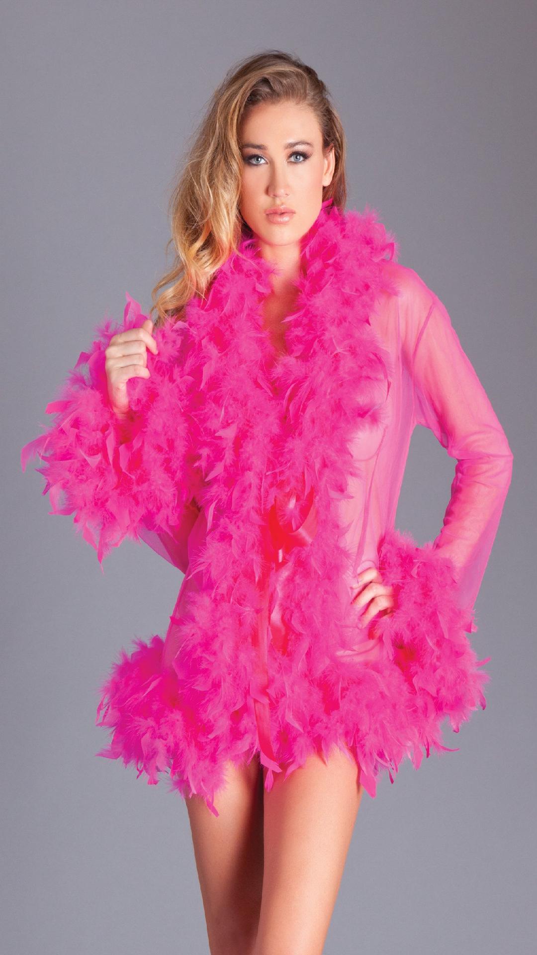 BW834SHP Lux Robe Hot Pink Female O S Costumes & Lingerie - Tophatter Daily Deals