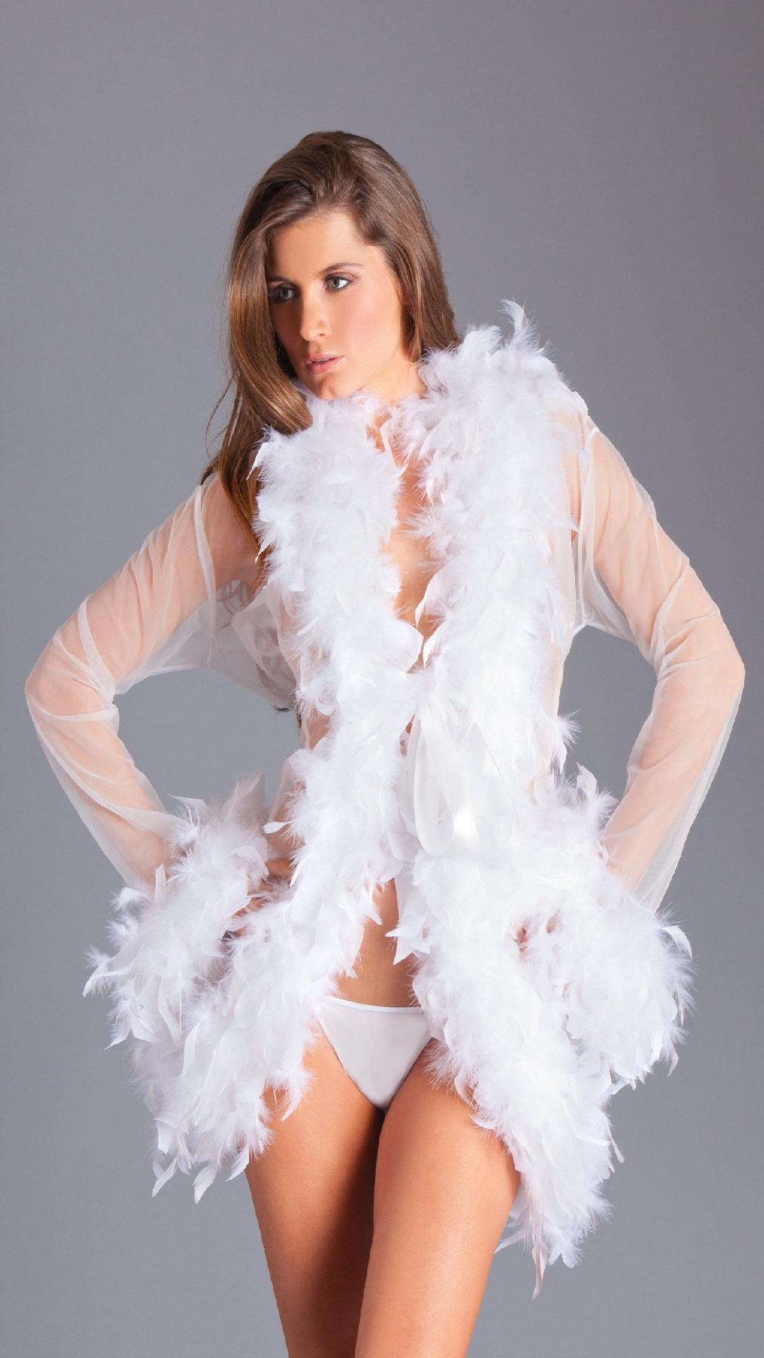 BW834SW Lux Robe White Female O S Costumes & Lingerie - Tophatter Daily Deals