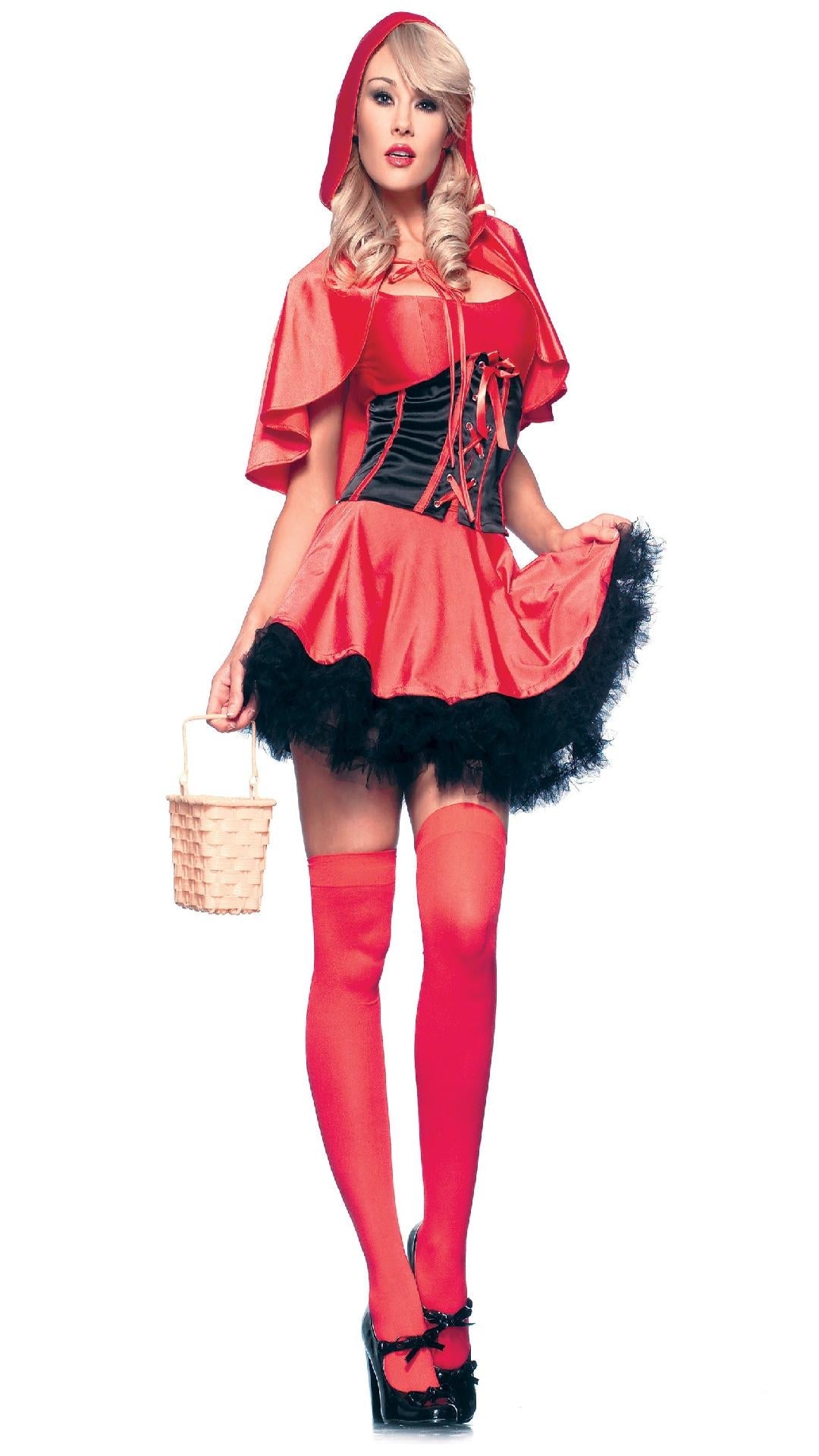 BW848 Red Riding Hood Red Black Female S M Costumes & Lingerie - Tophatter Daily Deals
