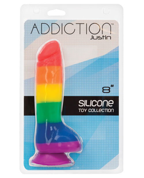 Justin 8" Rainbow Dildo Dildoes & Dongs - Tophatter Daily Deals