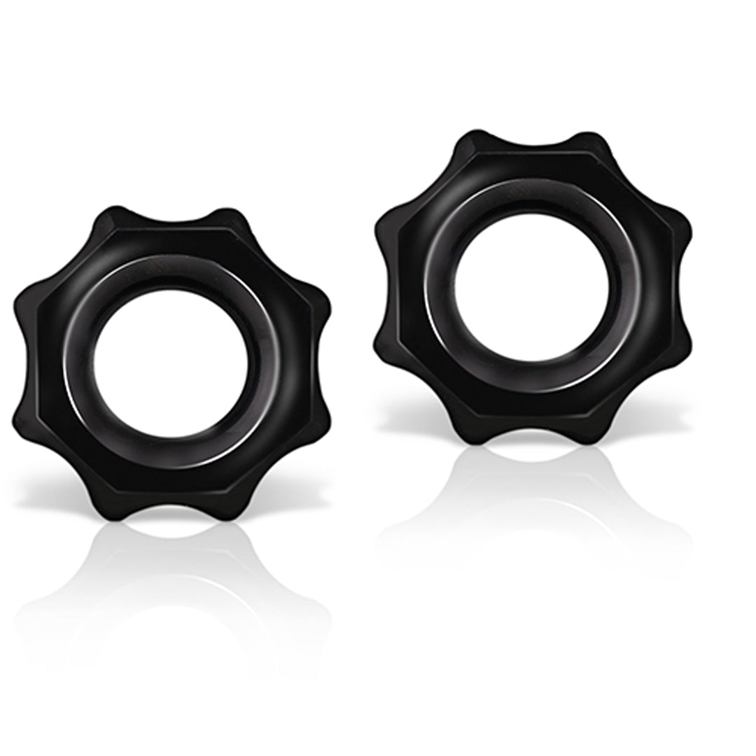 Stay Hard Nutz Black C-Rings - Tophatter Daily Deals