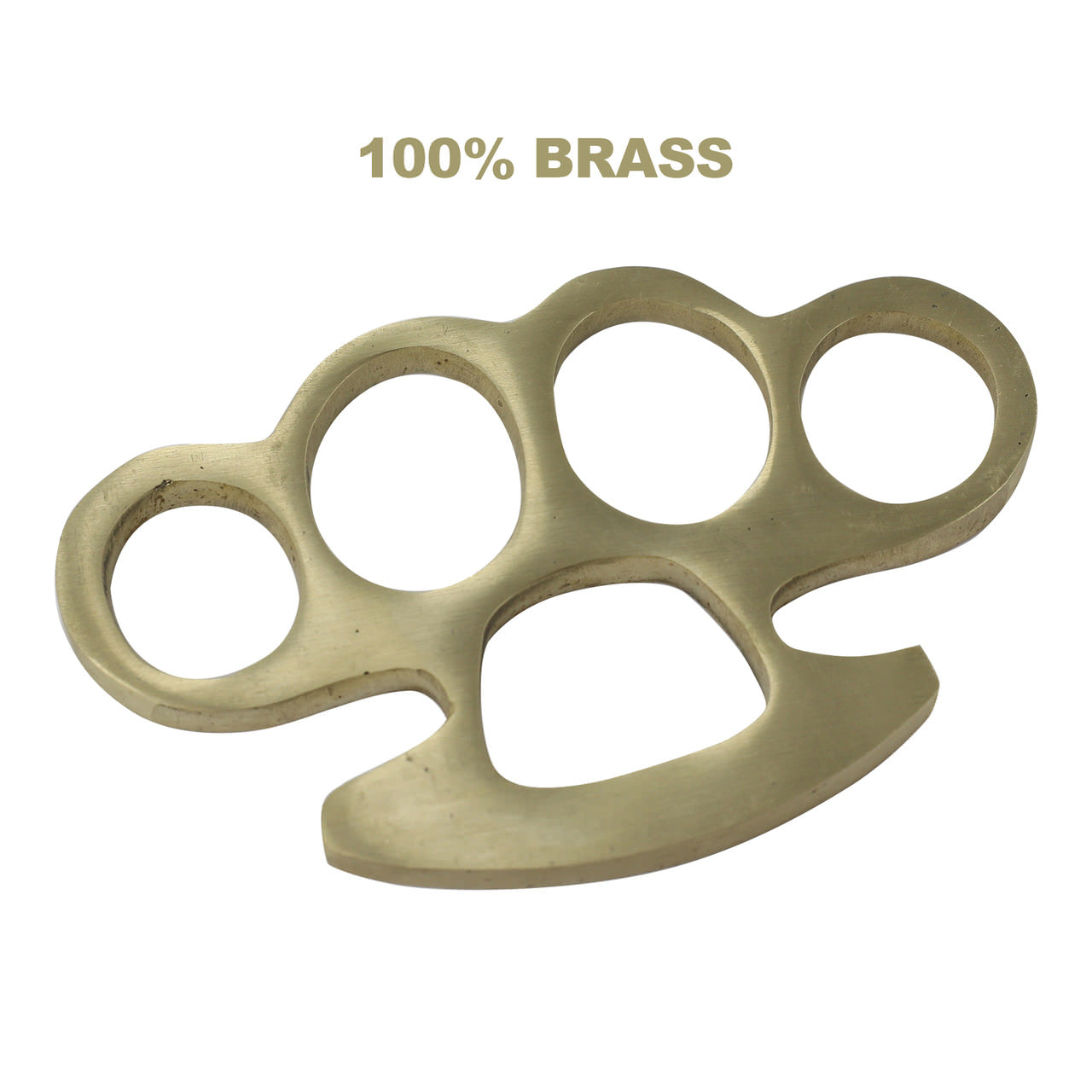 100% Pure Brass Knuckleduster Paper Weight Accessory Collectible Weapons - Tophatter Daily Deals
