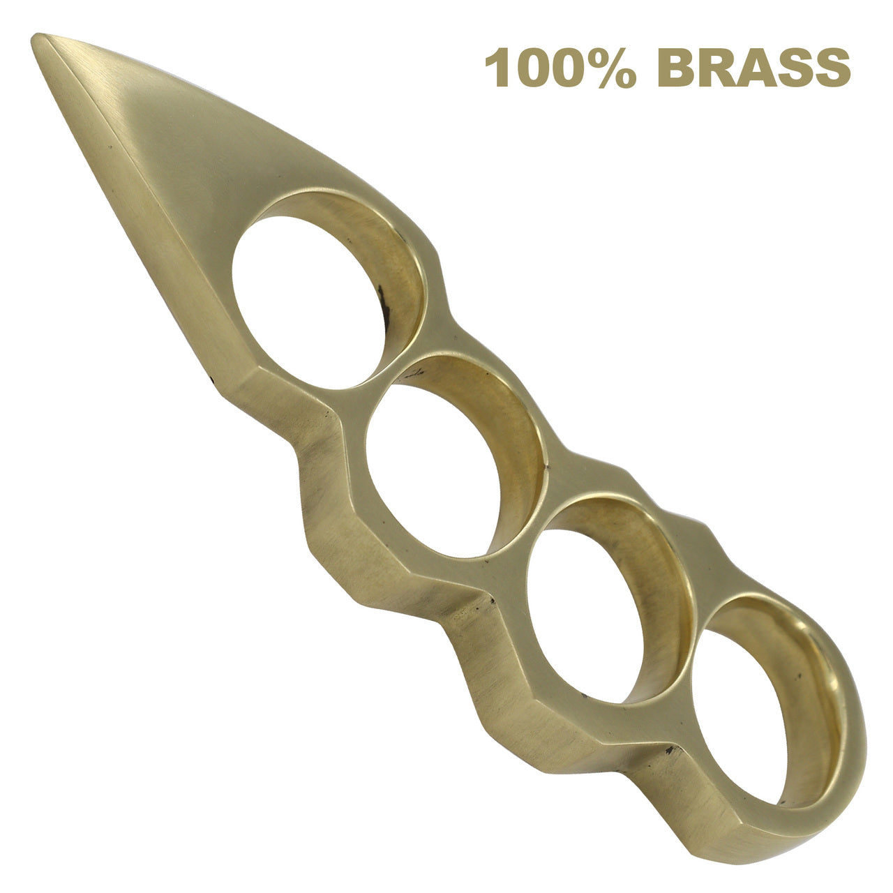 Solid Brass Knuckleduster Novelty Paper Weight Accessory Collectible Weapons - Tophatter Daily Deals