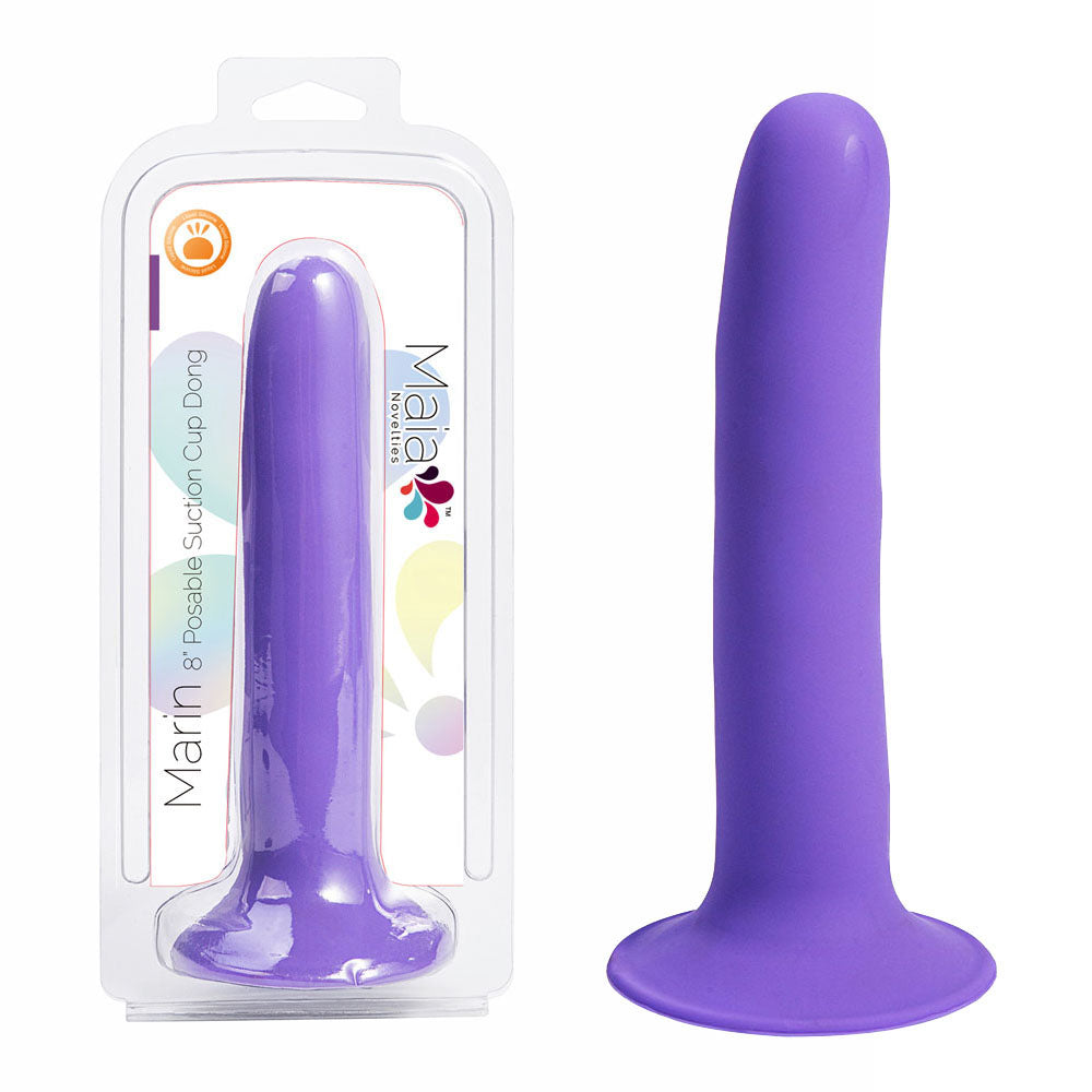 Maia Marin 7.5 Inch Flexible Dong Purple > Dildos > Neutral Dildos - Tophatter Daily Deals