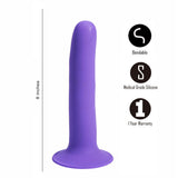 Maia Marin 7.5 Inch Flexible Dong Purple > Dildos > Neutral Dildos - Tophatter Daily Deals