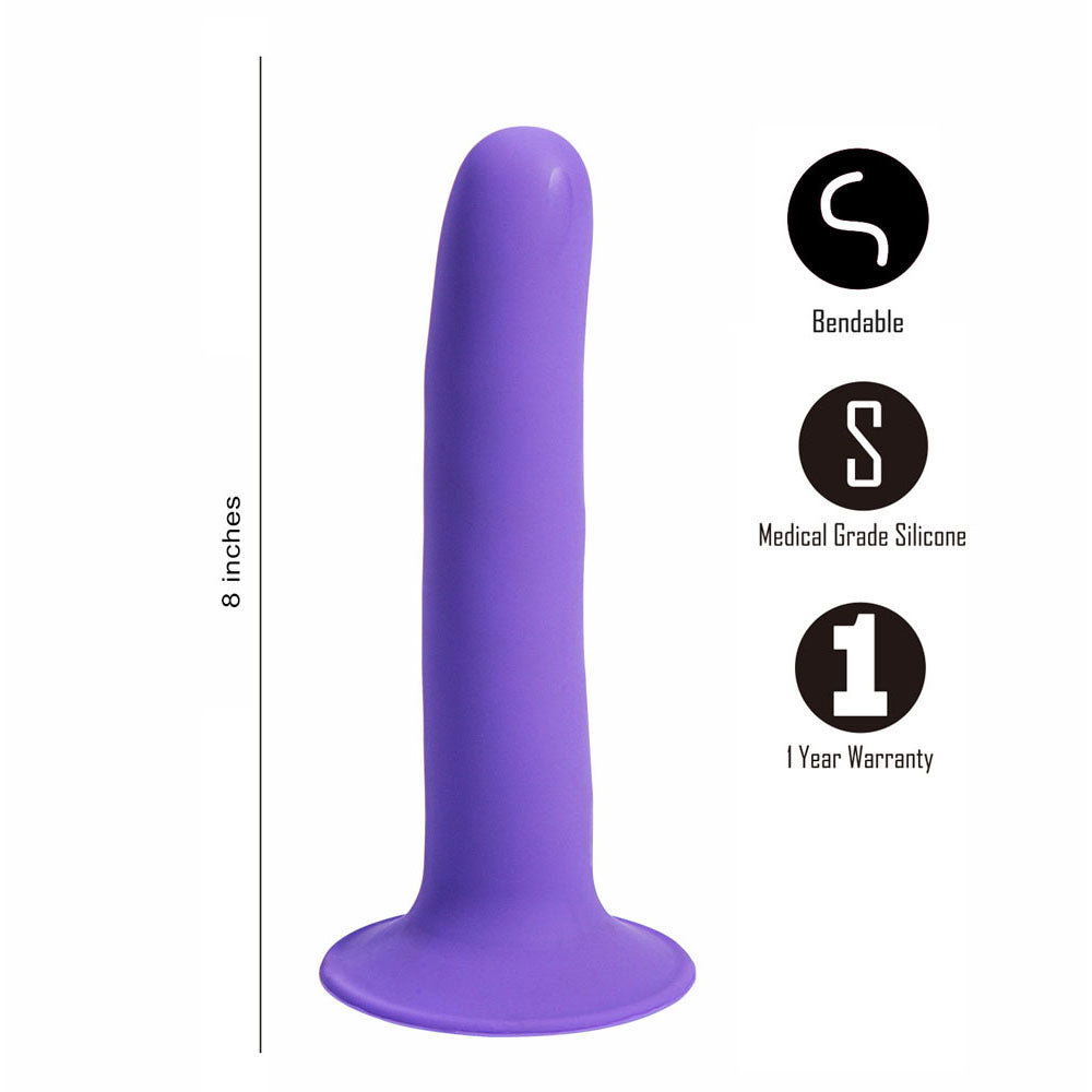 Maia Marin 7.5 Inch Flexible Dong Purple > Dildos > Neutral Dildos - Tophatter Daily Deals