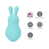 Maia Bri Teal 9 Centimeter Vibrating Bunny Bullet > Vibrators > Mini Vibrators - Tophatter Daily Deals