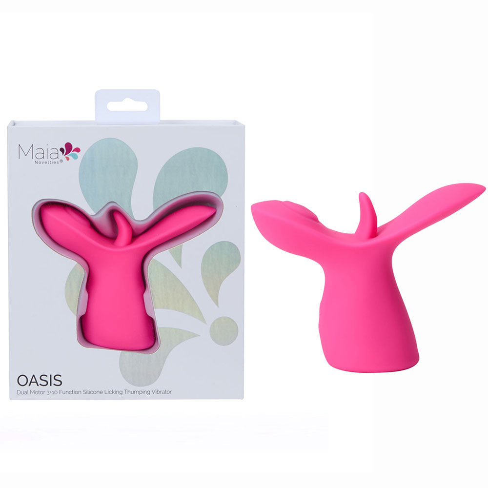 Maia Oasis – Dual Motor Licking Vibrator > Sex Toys For Ladies > Clitoral Vibrators and Stimulators - Tophatter Daily Deals