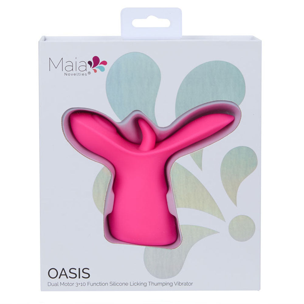 Maia Oasis – Dual Motor Licking Vibrator > Sex Toys For Ladies > Clitoral Vibrators and Stimulators - Tophatter Daily Deals