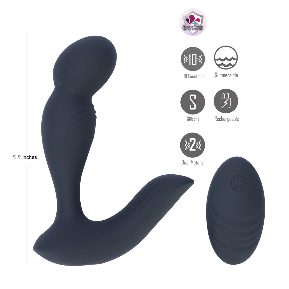 Maia Colton – USB Rechargeable Remote-Controlled Prostate Massager > Anal Range > Prostate Plugs - Tophatter Daily Deals
