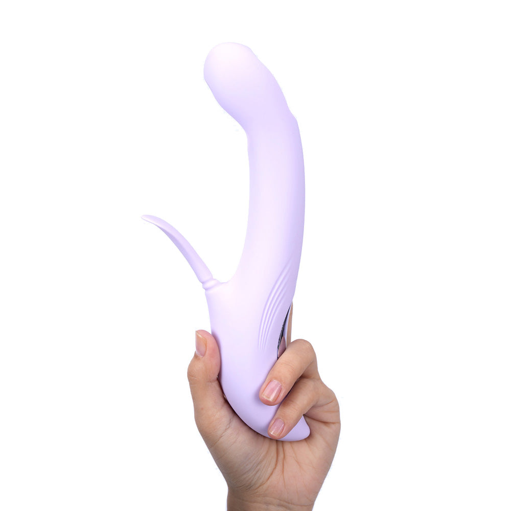 Maia Charli – USB Rechargeable 22.9cm Flapping and Tapping Rabbit Vibrator > Vibrators > Ladies > Rabbit Multi - Tophatter Daily Deals