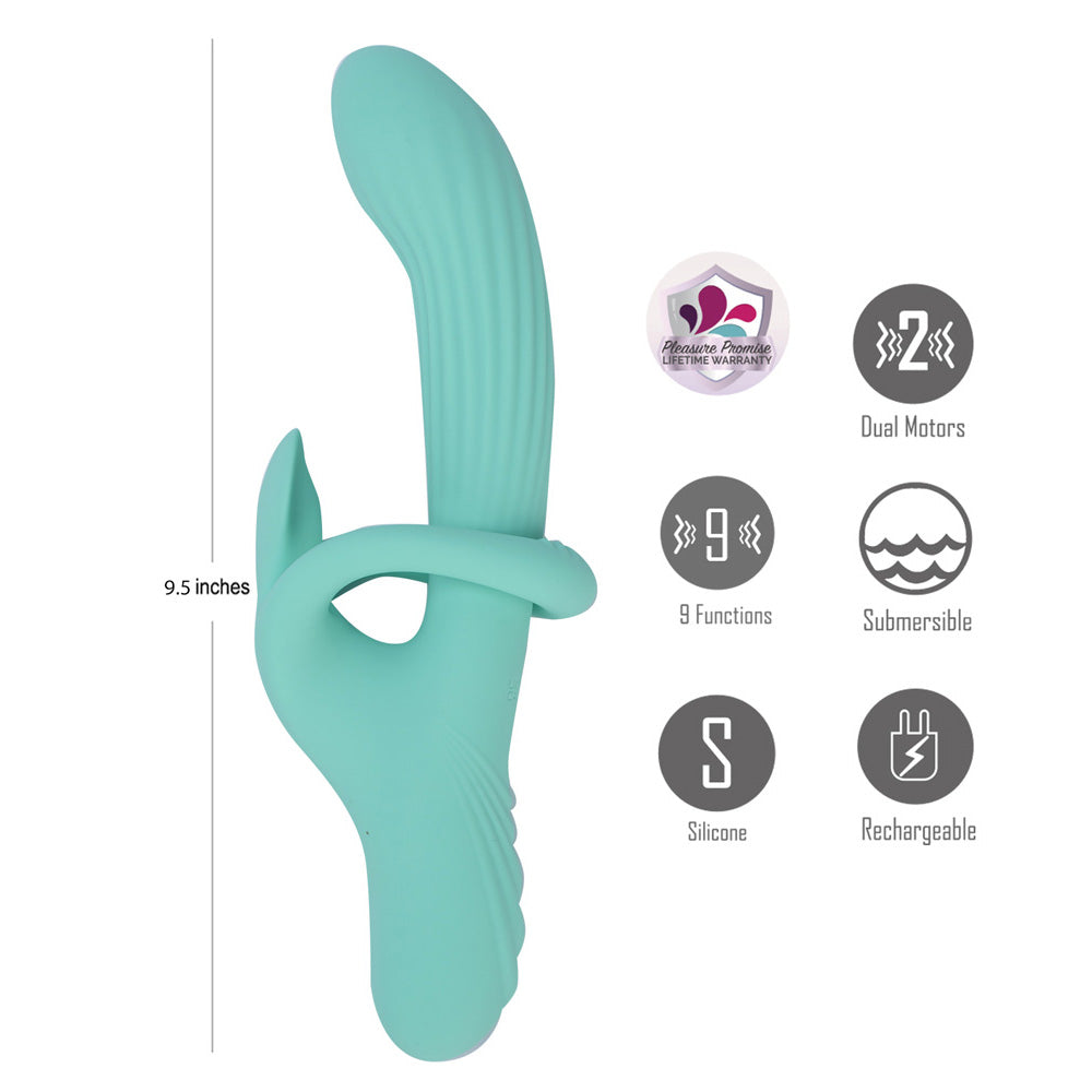 Maia Tenley – Luxury 24.1 cm USB Rechargeable Gyrating Rabbit Vibrator > Vibrators > Ladies > Rabbit - Tophatter Daily Deals
