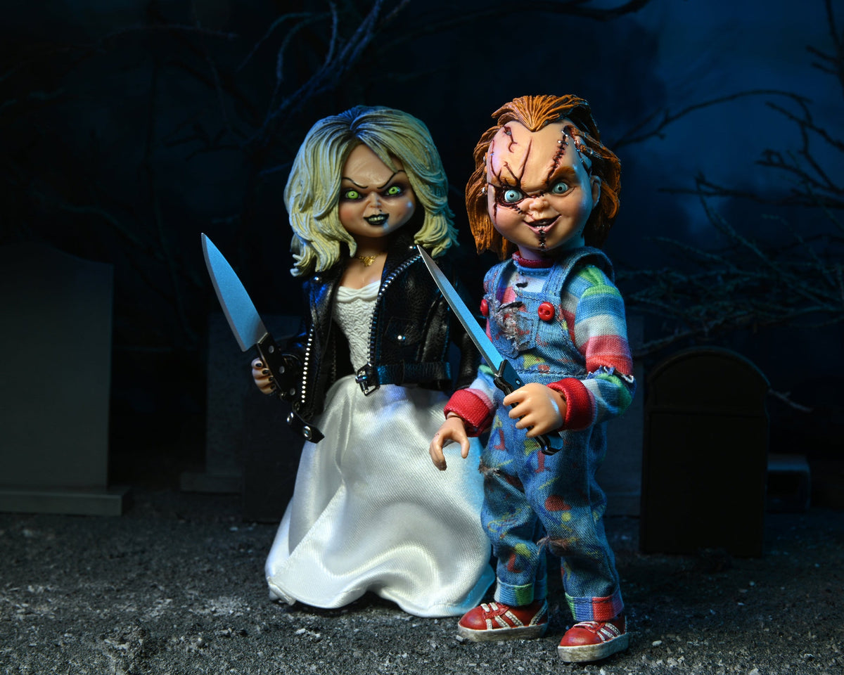 Bride of Chucky – Chucky & Tiffany Clothed Action Figure 2-Pack Action Figure - Tophatter Daily Deals