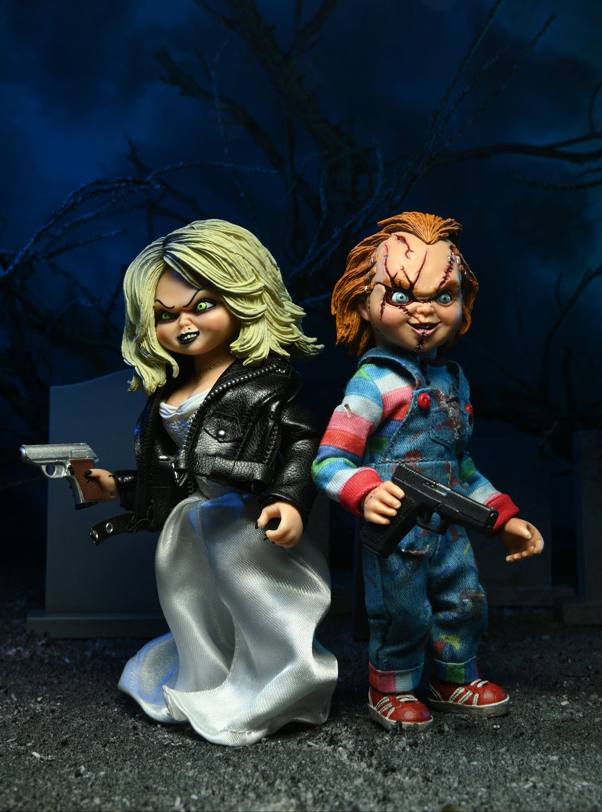 Bride of Chucky – Chucky & Tiffany Clothed Action Figure 2-Pack Action Figure - Tophatter Daily Deals