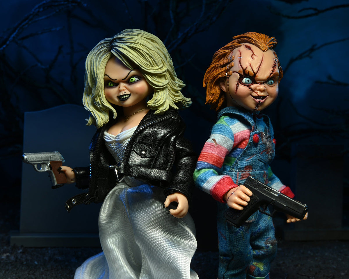 Bride of Chucky – Chucky & Tiffany Clothed Action Figure 2-Pack Action Figure - Tophatter Daily Deals